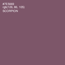 #7E5669 - Scorpion Color Image