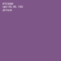 #7E5688 - Affair Color Image