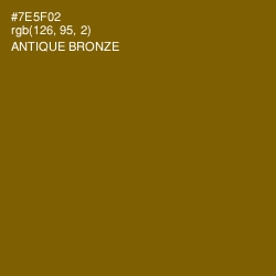 #7E5F02 - Antique Bronze Color Image