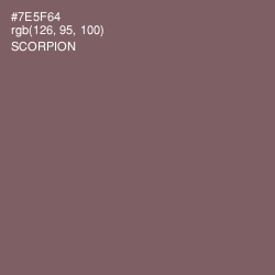 #7E5F64 - Scorpion Color Image