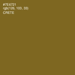 #7E6721 - Crete Color Image