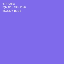 #7E6AEA - Moody Blue Color Image