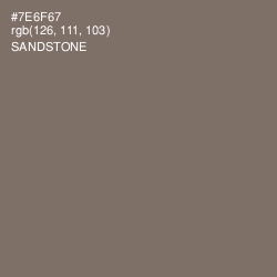 #7E6F67 - Sandstone Color Image