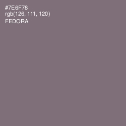#7E6F78 - Fedora Color Image