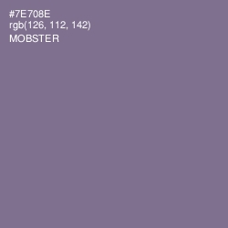 #7E708E - Mobster Color Image