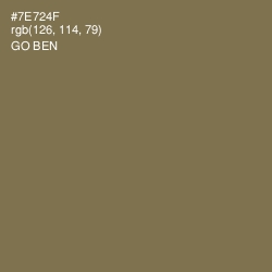 #7E724F - Go Ben Color Image