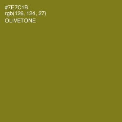 #7E7C1B - Olivetone Color Image