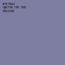 #7E7EA2 - Deluge Color Image