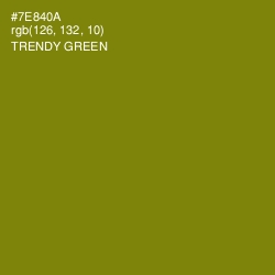 #7E840A - Trendy Green Color Image