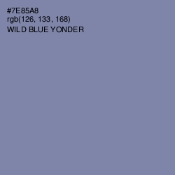 #7E85A8 - Wild Blue Yonder Color Image