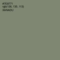#7E8771 - Xanadu Color Image