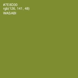 #7E8D30 - Wasabi Color Image