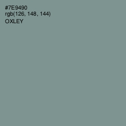 #7E9490 - Oxley Color Image