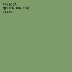 #7E9C6A - Laurel Color Image