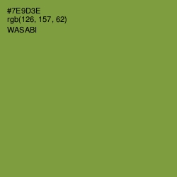 #7E9D3E - Wasabi Color Image