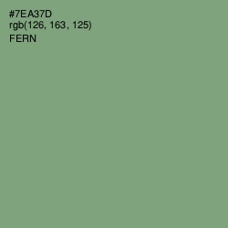 #7EA37D - Fern Color Image