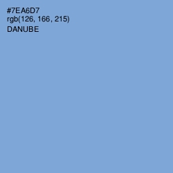 #7EA6D7 - Danube Color Image
