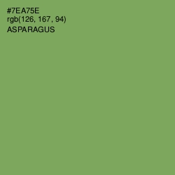 #7EA75E - Asparagus Color Image