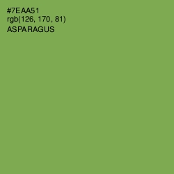 #7EAA51 - Asparagus Color Image