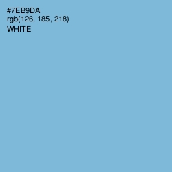 #7EB9DA - Cornflower Blue Color Image