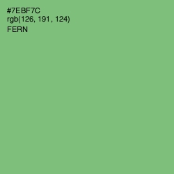 #7EBF7C - Fern Color Image