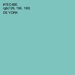 #7EC4BE - De York Color Image