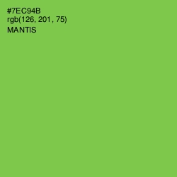#7EC94B - Mantis Color Image