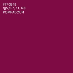 #7F0B45 - Pompadour Color Image
