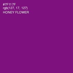 #7F117F - Honey Flower Color Image