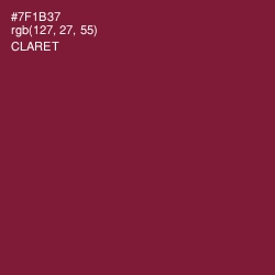 #7F1B37 - Claret Color Image
