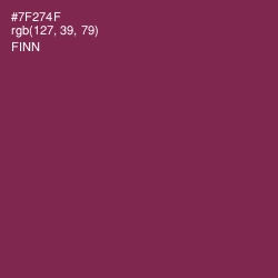 #7F274F - Finn Color Image
