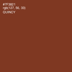 #7F3821 - Quincy Color Image