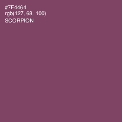 #7F4464 - Scorpion Color Image