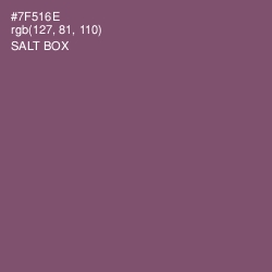 #7F516E - Salt Box Color Image