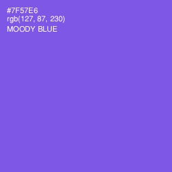 #7F57E6 - Moody Blue Color Image