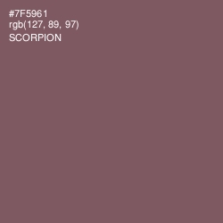 #7F5961 - Scorpion Color Image
