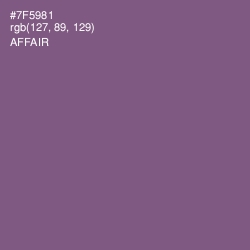 #7F5981 - Affair Color Image