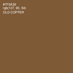 #7F5A36 - Old Copper Color Image