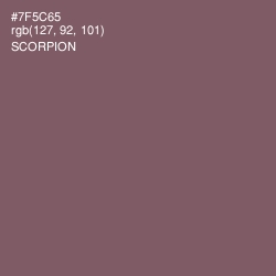 #7F5C65 - Scorpion Color Image