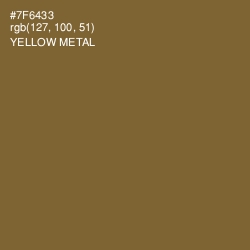 #7F6433 - Yellow Metal Color Image