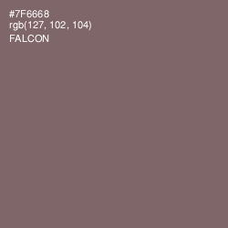 #7F6668 - Falcon Color Image