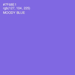 #7F68E1 - Moody Blue Color Image