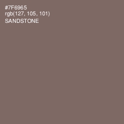 #7F6965 - Sandstone Color Image