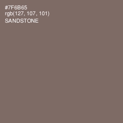 #7F6B65 - Sandstone Color Image