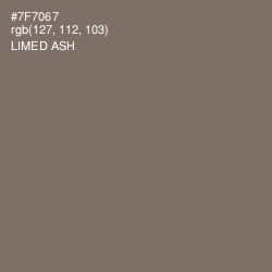 #7F7067 - Limed Ash Color Image