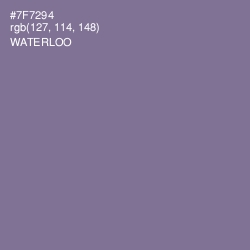 #7F7294 - Waterloo  Color Image