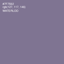 #7F7592 - Waterloo  Color Image