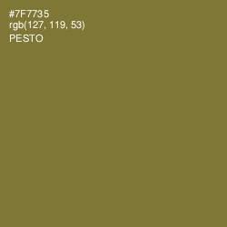 #7F7735 - Pesto Color Image