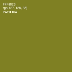#7F8023 - Pacifika Color Image