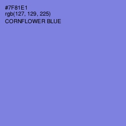 #7F81E1 - Cornflower Blue Color Image